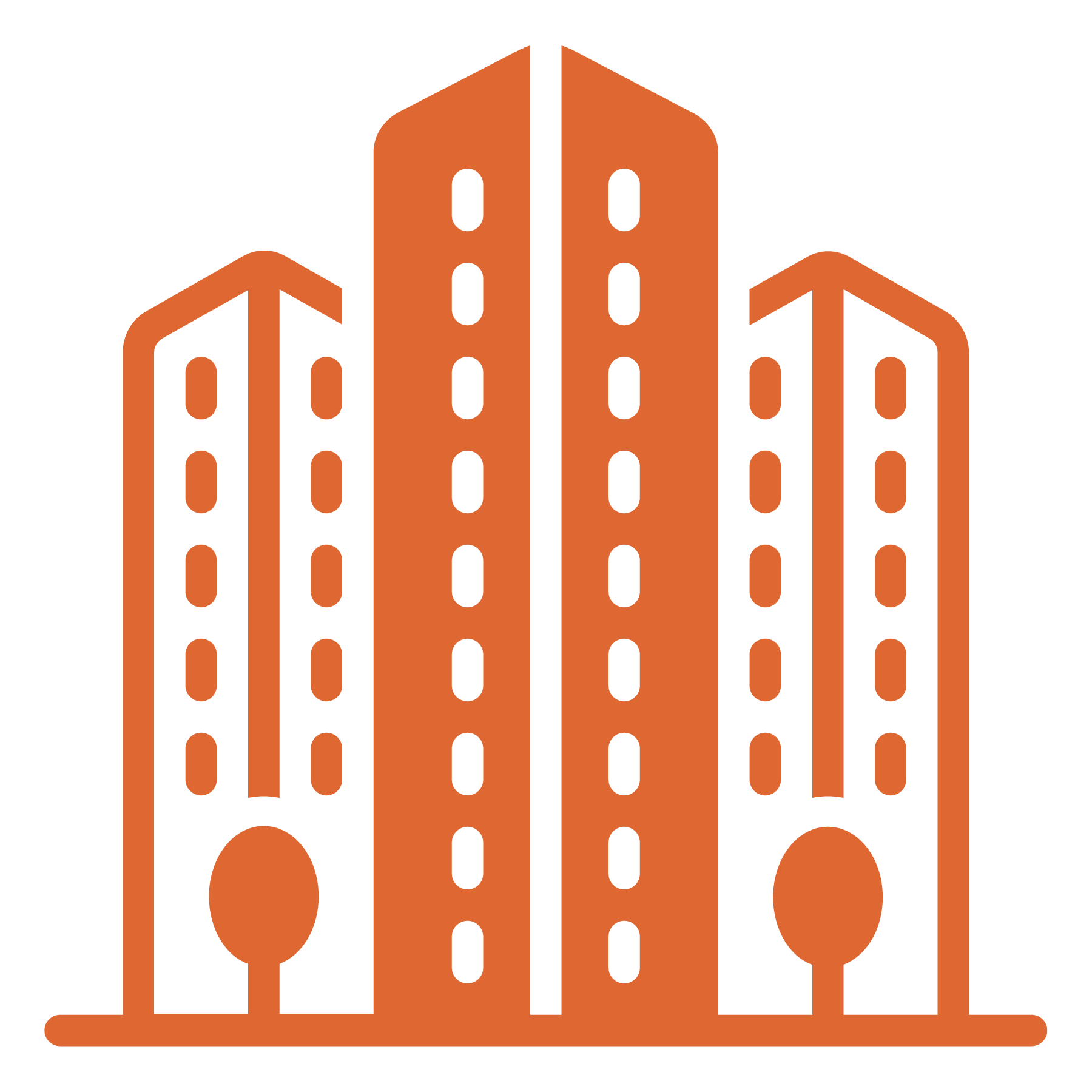 condominium building icon